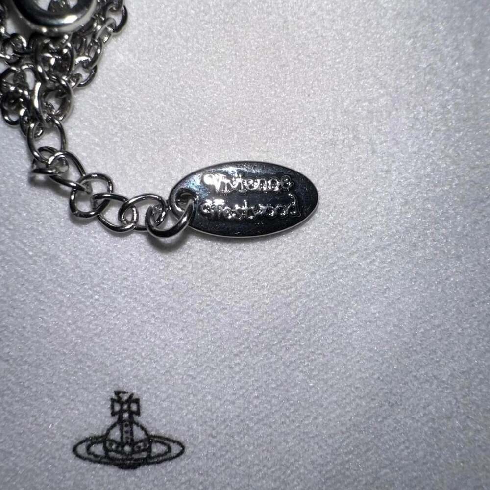 Vivienne Westwood Orb Necklace Silver 16 B 8 - Picture 5 of 6